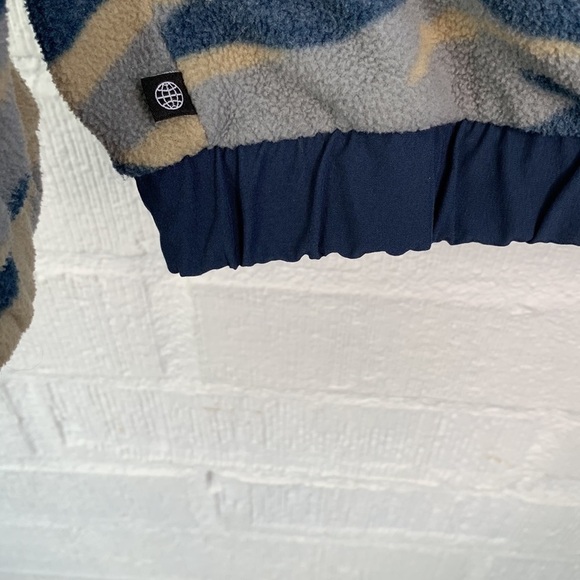 Adidas Men's Blue Camouflage Fleece Tx Print Crew Sweatshirt sz M - Picture 8 of 12